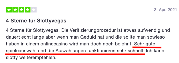 Slotty Vegas Bewertung